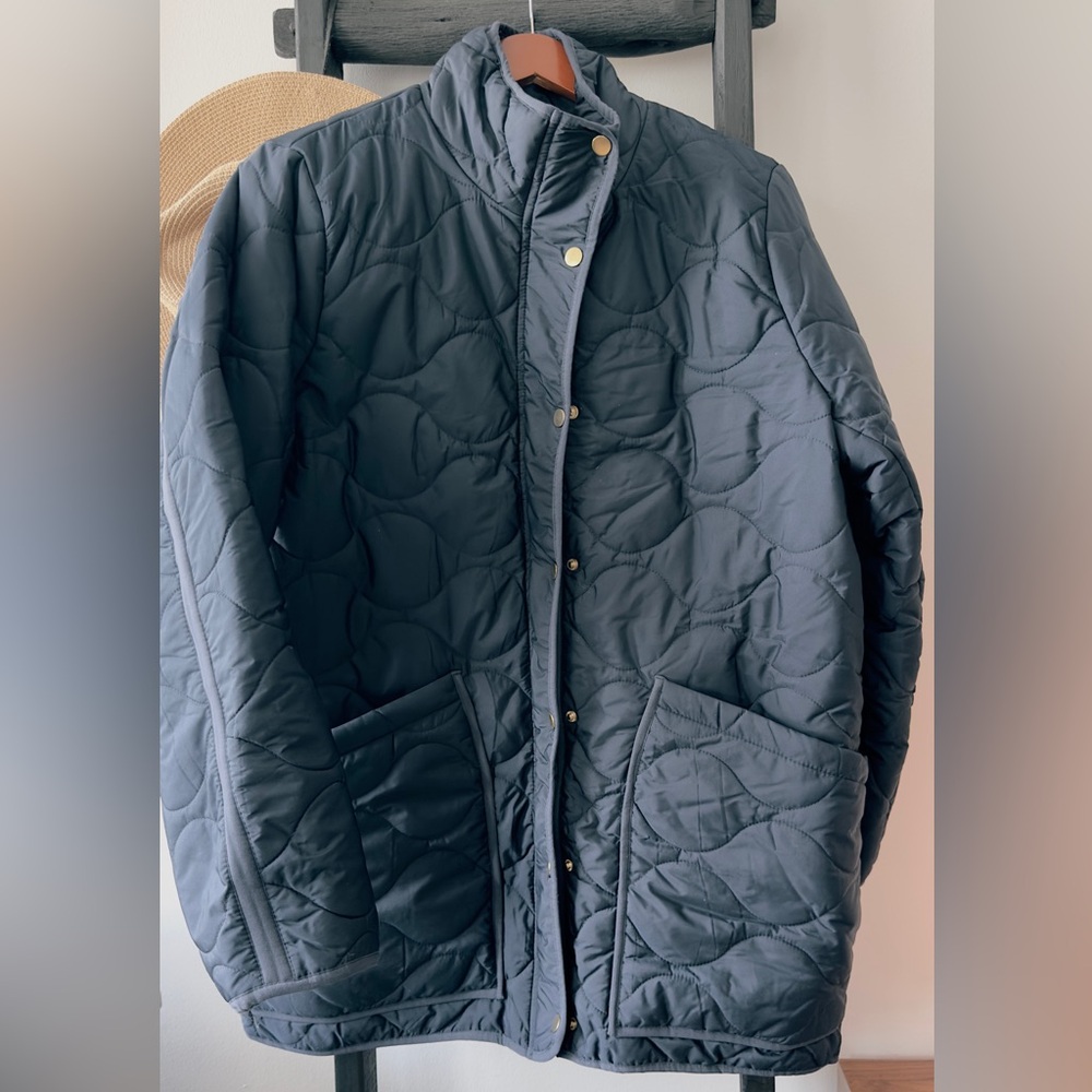 J. Crew Navy Puffer Jacket